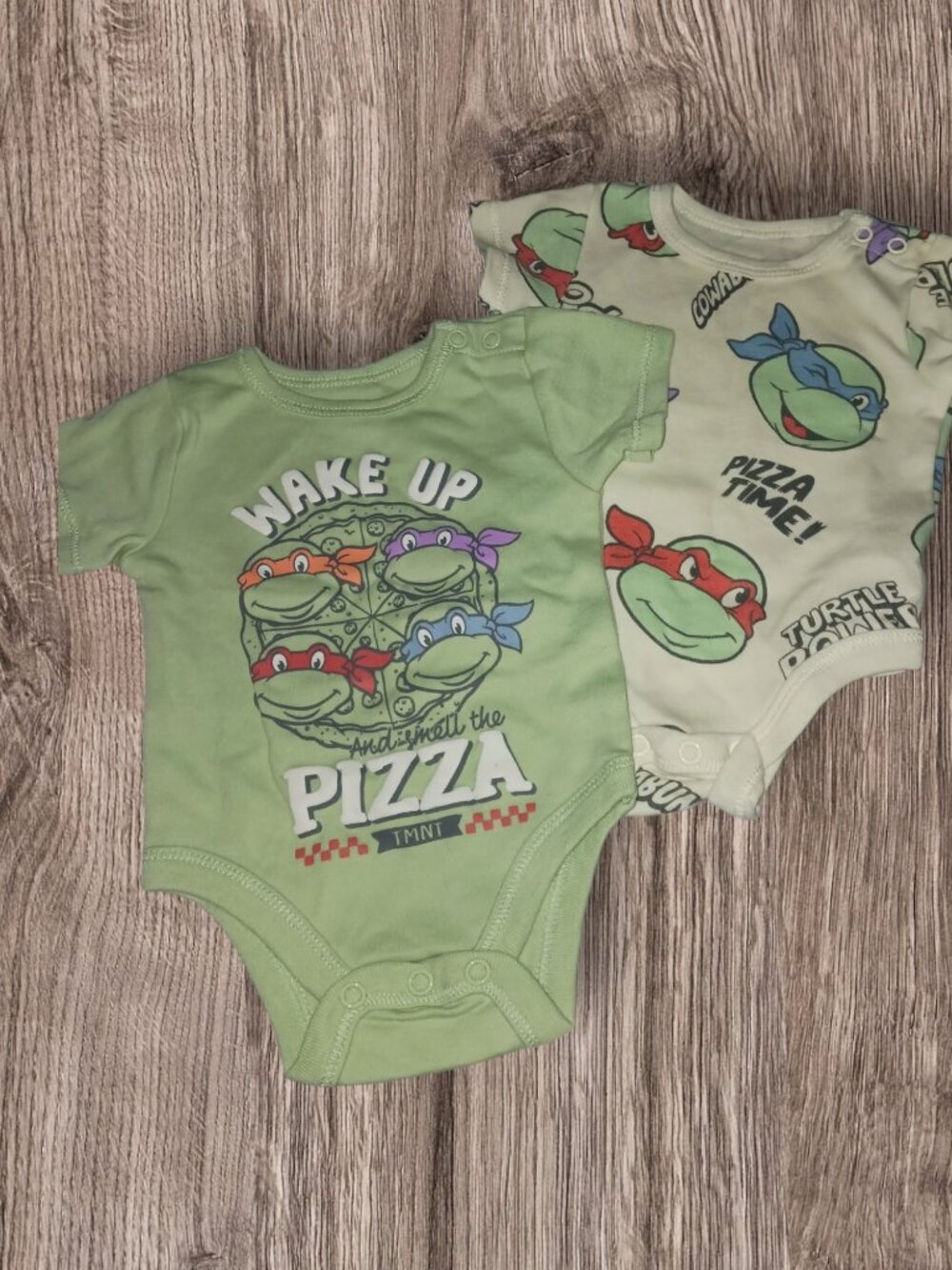 Nickelodeon Teenage Mutant Ninja Turtles 0-3 Months Bodysuit Bundle Lot of 2